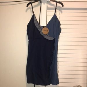 Denim two toned shirt/ dress NWT